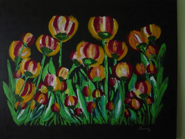 Galeria tulipanes con fondo negro Galeria tulipanes con fondo negro