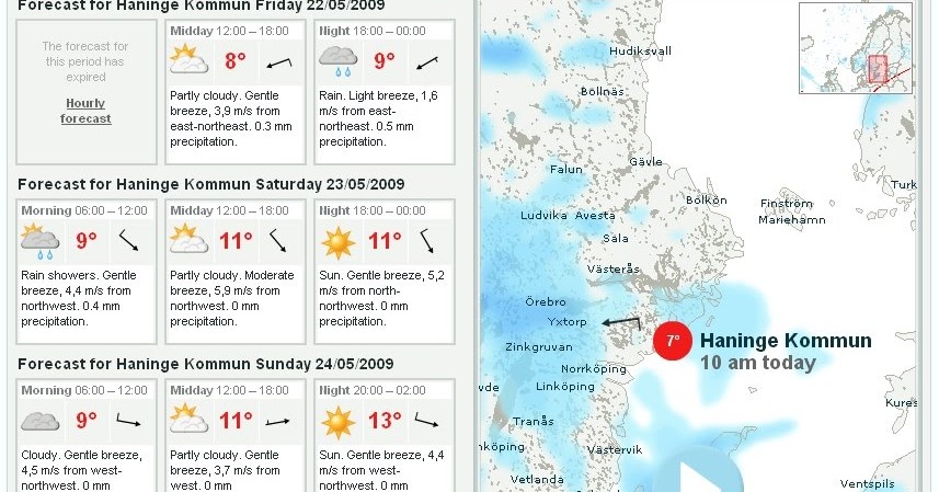 yr.no - online weather from Norway