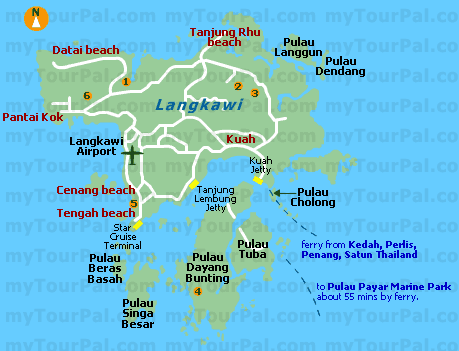 map of langkawi