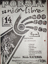 AFICHE DEL RECITAL DE POESIA UNIÓN LIBRE