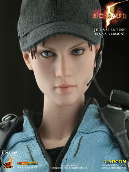 1//6 Scale Resident Evil Jill Valentine Head Sculpt For 12/'/' Hot Toys Female Body