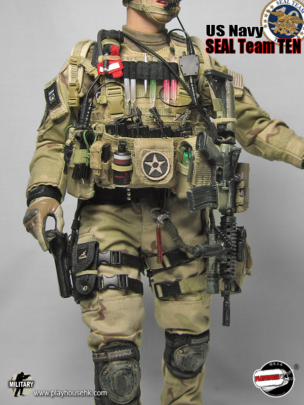1/6 Scale toy Naval Special Warfare Tan Helmet Set w/Padding 