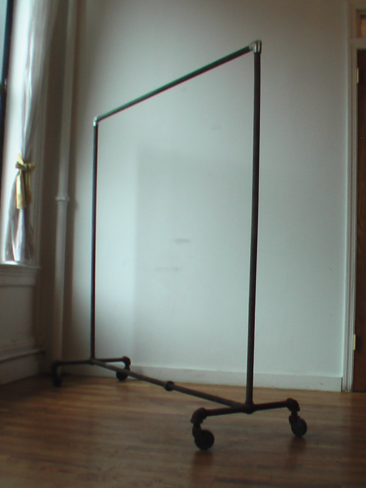 to Furnish Green Vintage Metal Clothing Rack