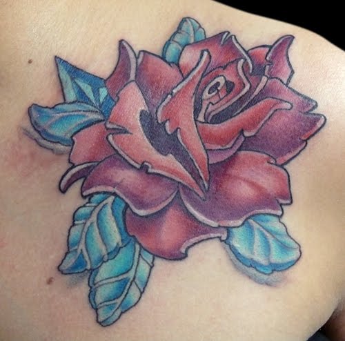  wanting a dope rose on her shoulderunfortunately this is all she got