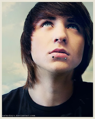 and I love his Snake bite. hot emo guys with snake bites. and I love his Snake bite.