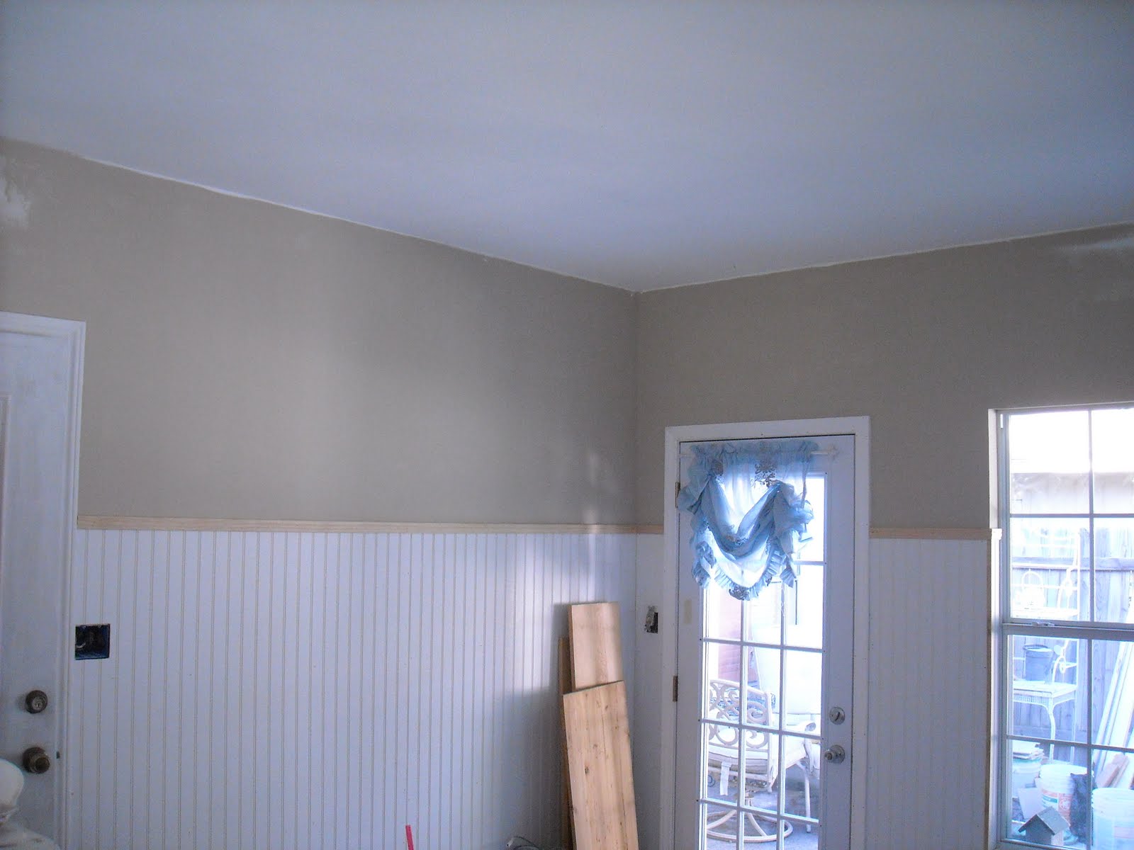 /Painting beadboard paneling || 4x 8knotty pine beadboard ...