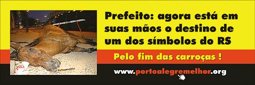 E agora também Pelo Fim das Carroças !