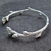 Eco Design Bangle of Eco-Friendly Recycled Silver