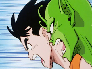 Goku and Piccolo team up to fight Raditz