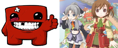 Super Meat Boy and Recettear