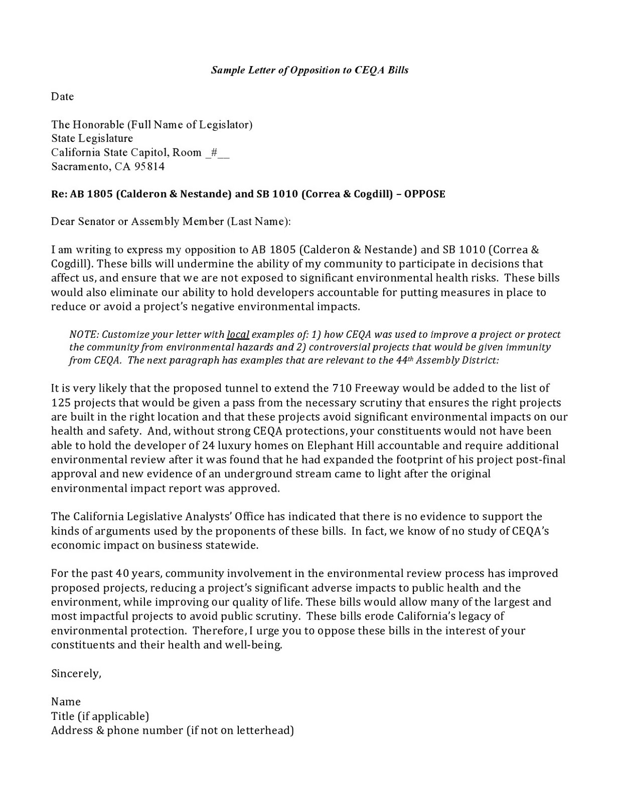 sample of letters of reference