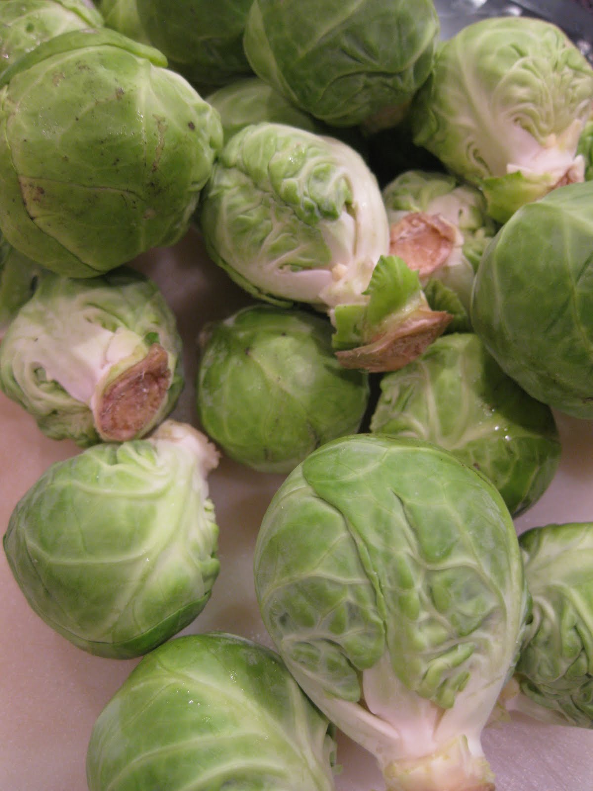 Dinner at Christina's Brussel Sprouts with Bacon and Maple Syrup