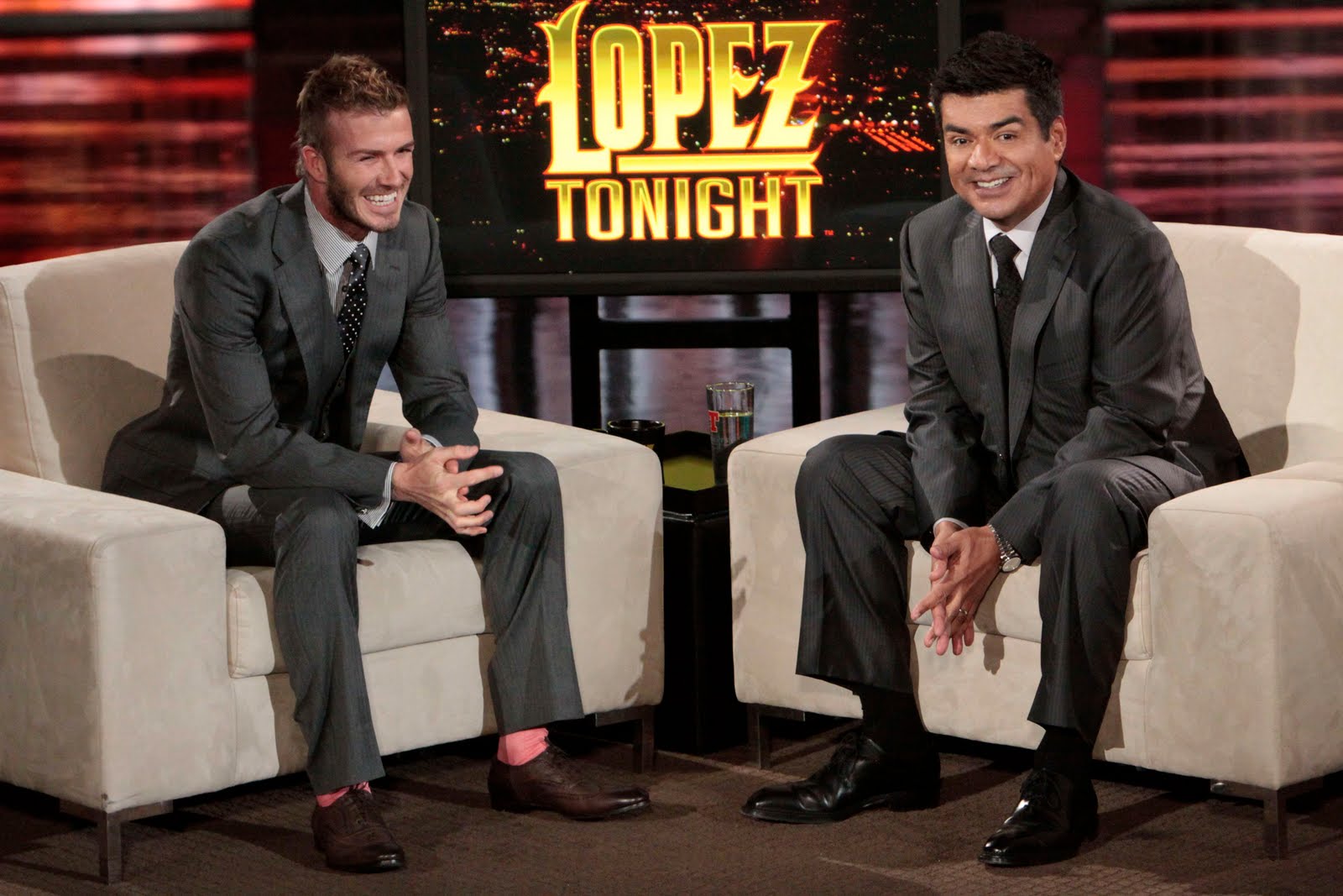 on Lopez Tonight and even
