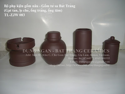 Bộ ấm trà tử sa Bát Tràng Bộ ấm trà tử sa Bát Tràng