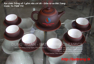 Bộ ấm trà tử sa Bát Tràng Bộ ấm trà tử sa Bát Tràng