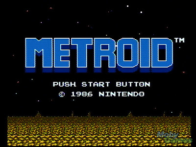 Metroid NES title screen