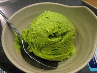 Green tea ice cream