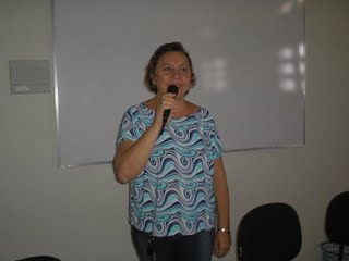 No momento da apresentação da equipe na Aula Inaugural.