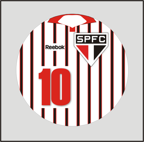 Ricardo Escudos para Botões: São Paulo 2010 - Camisa Torcedor