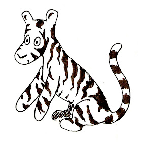 Grownkoski Blog Tiger Face Sketch