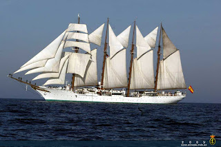 El “Juan Sebastián de Elcano” visita Cartagena de Indias.