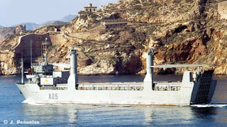 El buque de transporte logístico “El Camino Español” (A-05) efectúa apoyo a las operaciones en Líbano y Kosovo.