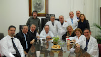 La diputada Ma. Raquel Herrero recorre las instalaciones del Hospital Muñiz...