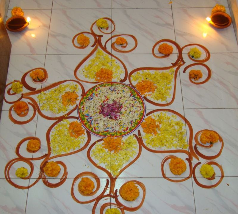 Flower Design Rangoli