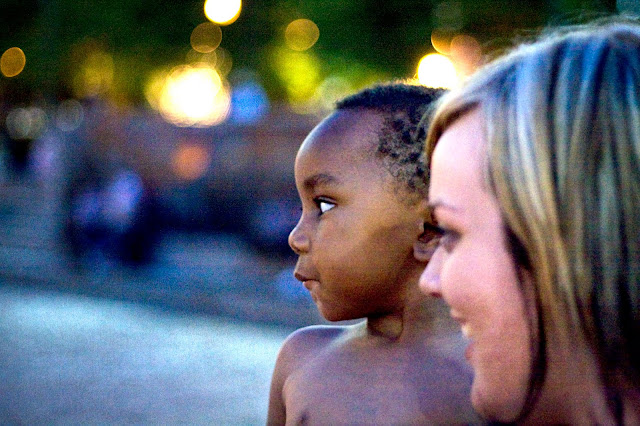 Night-time photography in Atlanta park, high grain