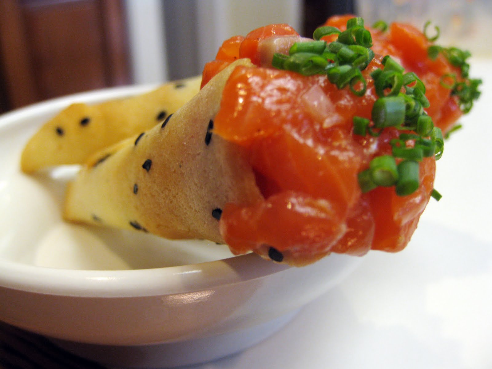 salty // sour // bittersweet Thomas Keller Weekend Salmon tartare