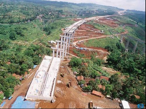 Cikubang Toll Bridge on progress