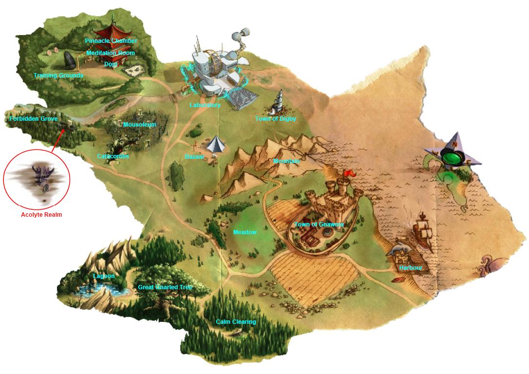 Hot & Spicy Life MouseHunt Map of Whisker Woods