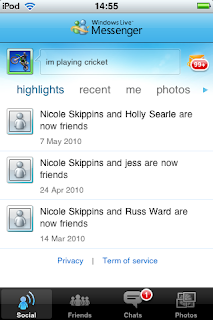 Windows Live Messenger pour iPhone et iPad Windows Live Messenger pour iPhone et iPad