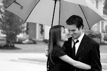 Engagement Picture.  In the rain.