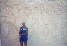 Harriette at Abu Simbel in Egypt