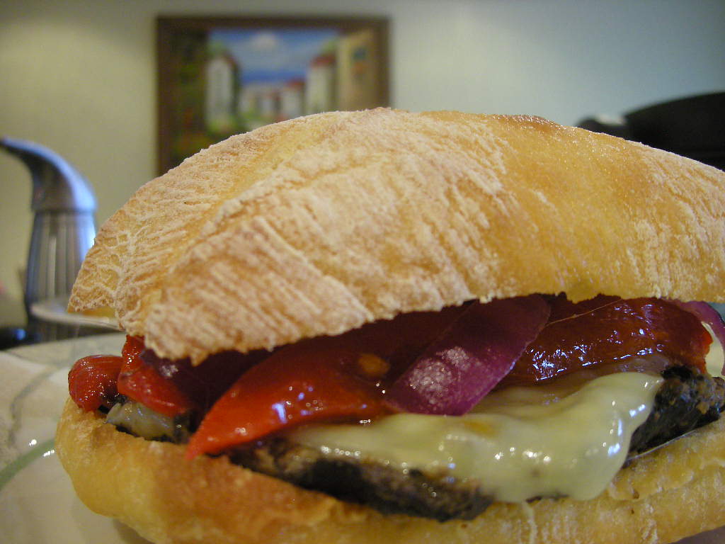 The Foodgitive Marinated Grilled Portobello Mushroom “Burgers” with