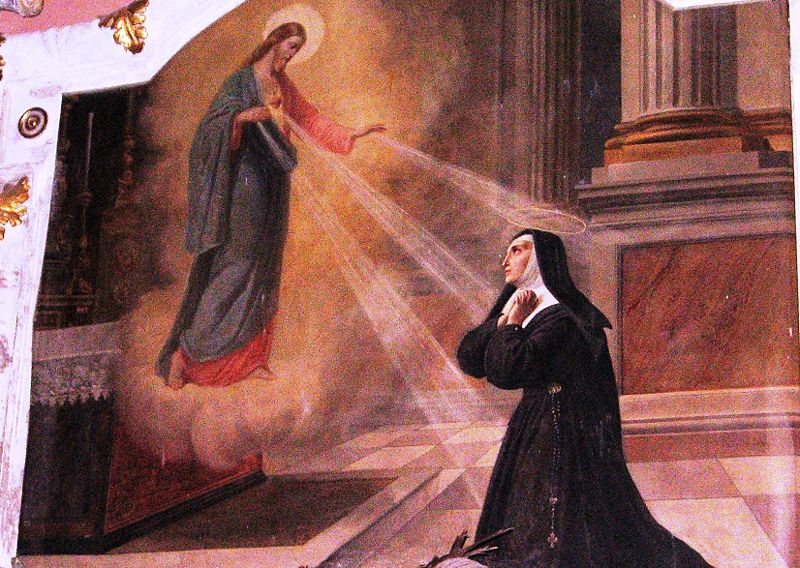 Saint Magaret Mary Alacoque And The Sacred Heart