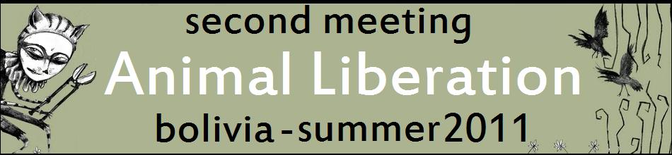 SECOND MEETING FOR ANIMAL LIBERATION