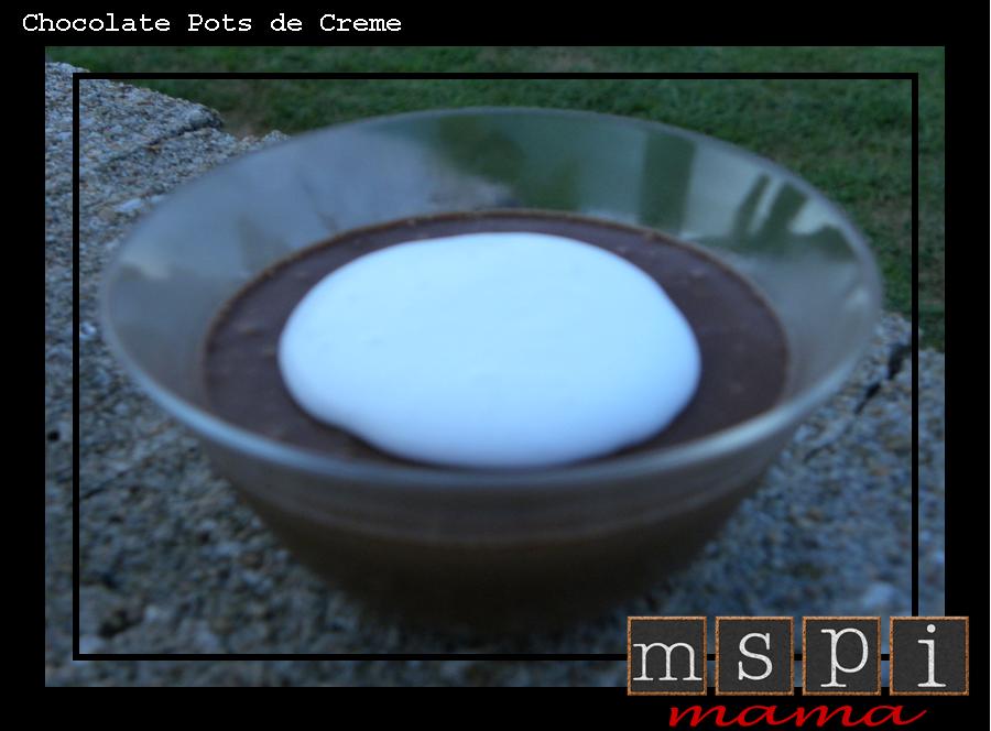 MSPI Mama Chocolate Pots de Creme with Whipped Coconut Milk