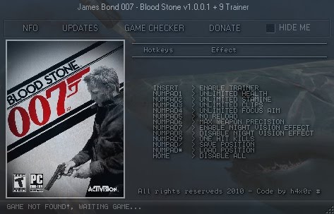 James Bond 007 Blood Stone 60 Megatrainer Pc Ps3 Xbox360 James