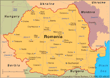 Map of Romania