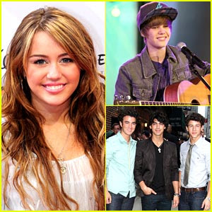 Justin Bieber Miley Cyrus on Detodofamous Miley Cyrus Jonas Brothers Y Justin Bieber Presentadores