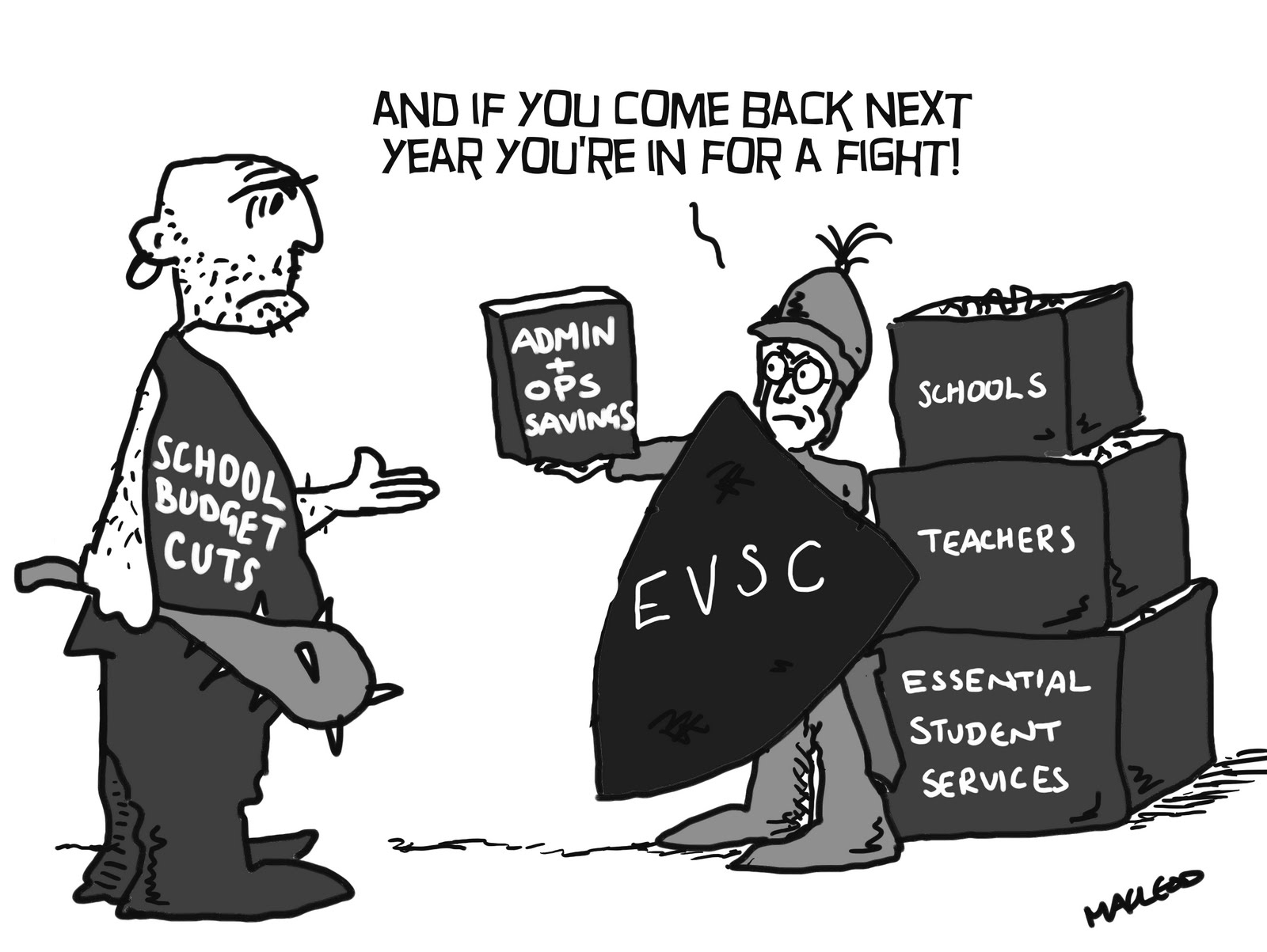 MacLeod Cartoons EVSC Budget Cut