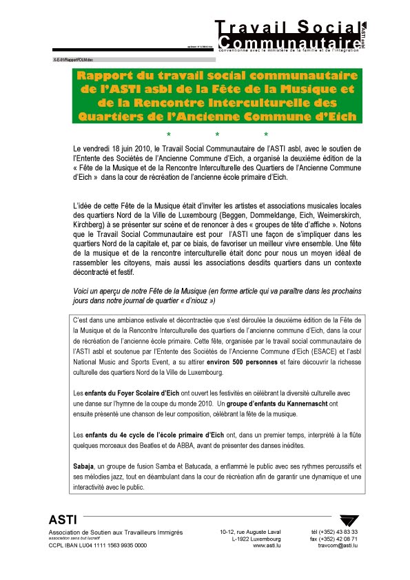 editions rencontres asbl