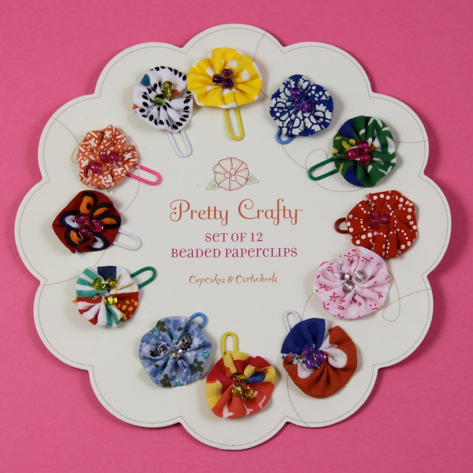 zuzu girl handmade cupcakes & cartwheels paperclips