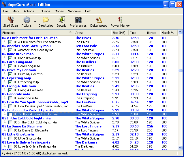 dupeguru music custom command