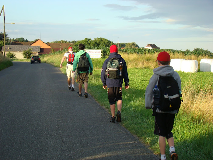 Walking to the train