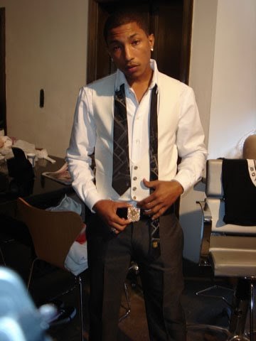 Louis Vuitton Addicted: Pharrell with Blason Belt Buckle