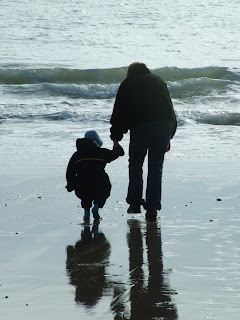 Showing Mum the sea