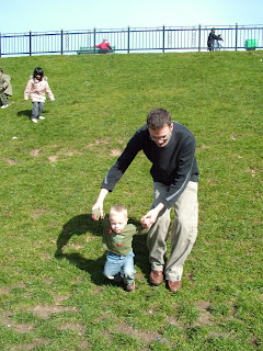 Running down the hill